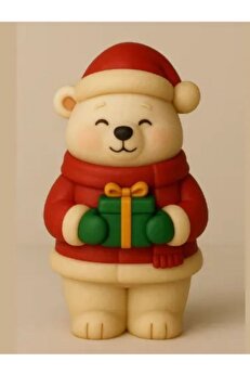 Kalıpcınızburada Noel Ayıcık Silikon Kalıp - K8414