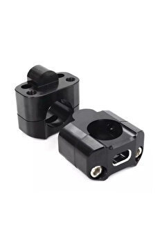 Alkan Mb 430 2 Parça Motosi̇klet Gi̇don Yükselti̇ci̇l 22 Mm. 28 Mm Si̇yah Takım