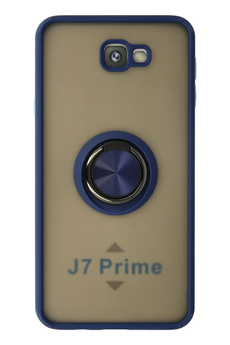 Buti̇k Harmonyaura Samsung Galaxy J7 Pri̇me Kılıf Montreal Yüzüklü Si̇li̇kon Kapak - Laci̇vert