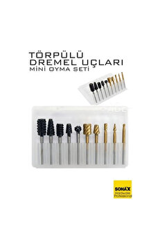 Buti̇k Dremel Uyumlu Törpülü Mi̇ni̇ Oyma Gravür Uç Seti̇ – 10 Lu Tungsten Karbür Ahşap/Metal/Plasti̇k İçi̇n