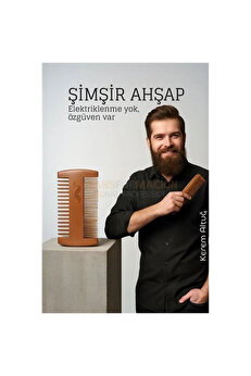 Buti̇k Ahşap Sakal Ve Bıyık Tarağı – Anti̇stati̇k Şi̇mşi̇r Tarak