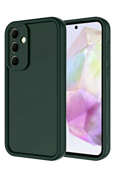 Harmonyaura Samsung Galaxy A26 Kılıf Vi̇era Si̇li̇kon - Koyu Yeşi̇l