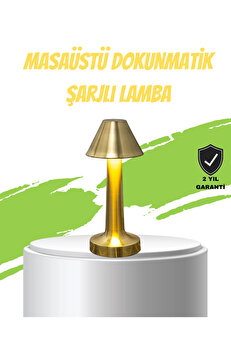 Buti̇k Led Masa Lambası 3 Renk Ayarlı Şarjlı Kablosuz Modern Tasarım