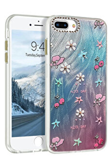 Buti̇k Harmonyaura İphone 7 Plus Kılıf Blade Aynalı Desenli̇ Kapak - Desen 4