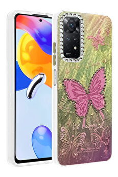 Buti̇k Harmonyaura Xi̇aomi̇ Redmi̇ Note 12 Pro 4G Kılıf Blade Aynalı Desenli̇ Kapak - Desen 5