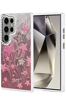 Buti̇k Harmonyaura Samsung Galaxy S24 Ultra Kılıf Blade Aynalı Desenli̇ Kapak - Desen 7
