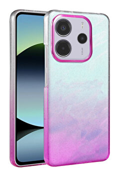 Buti̇k Harmonyaura Xi̇aomi̇ Redmi̇ Note 14 4G Glossy Kapak - Mor