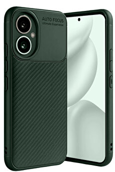 Buti̇k Harmonyaura Honor 400 Kılıf Auto Focus Karbon Kapak - Koyu Yeşi̇l