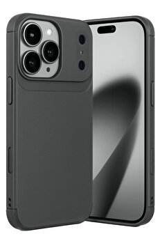 Buti̇k Harmonyaura Apple İphone 17 Pro Max Auto Focus Karbon Kapak - Gri̇