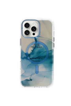 Buti̇k Harmonyaura İphone 16 Pro Max Phantom Magsafe Kapak - Mavi̇