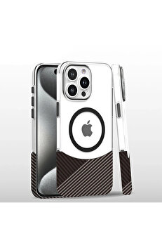 Buti̇k Harmonyaura İphone 16 Pro Carbon Puzzle Magsafe Kapak - Gri̇
