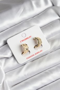 Evimdeyokyok 14K Gold Renk Kaplama Cm Kadın Küpe Tj-Bkp11414