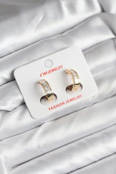 Evimdeyokyok 14K Gold Renk Kaplama Cm Kadın Küpe Tj-Bkp11421