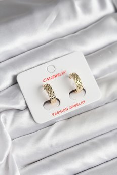Evimdeyokyok 14K Gold Renk Kaplama Cm Kadın Küpe Tj-Bkp11416