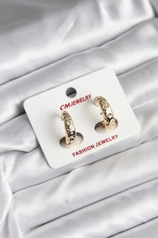 Evimdeyokyok 14K Gold Renk Kaplama Cm Kadın Küpe Tj-Bkp11420
