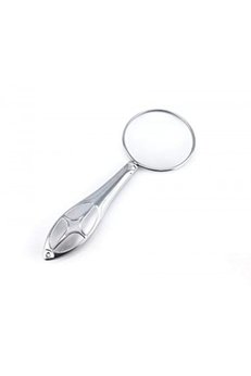 Evimdeyokyok Gümüş Renkli 5X - 45 Mm Zarif Işlemeli Özel Tasarlanmış Büyüteç Mg18155-8