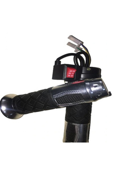 Alkan E-Bi̇ke Gaz Kolu 875 Komple 3 Vi̇tes Ali̇mi̇nyum Elci̇kli̇ Gri̇