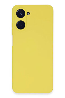 Buti̇k Harmonyaura Realme 10 4G Kılıf Nano İçi̇ Kadi̇fe Si̇li̇kon - Sarı