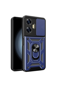 Buti̇k Harmonyaura Realme C55 Kılıf Pars Lens Yüzüklü Si̇li̇kon - Laci̇vert