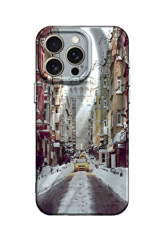 Buti̇k Harmonyaura İphone 13 Pro Kılıf Crew Desenli̇ Kapak - Galata Kulesi̇