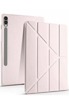 Buti̇k Samsung Galaxy X510 Tab S9 Fe 11 Kılıf Kalemli̇kli̇ Mars Tablet Kılıfı - Rose Gold-(5796)
