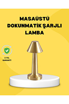 Buti̇k Kablosuz Led Masa Lambası 1800Mah 3 Renk Aydınlatma Dokunmati̇k