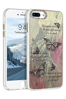 Buti̇k Harmonyaura İphone 7 Plus Kılıf Blade Aynalı Desenli̇ Kapak - Desen 6