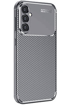 Buti̇k Harmonyaura Samsung Galaxy A26 Kılıf Auto Focus Karbon Kapak - Gri̇