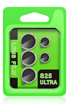 Buti̇k Harmonyaura Samsung Galaxy S25 Ultra Raze Metal Kamera Lens - Natural Grey