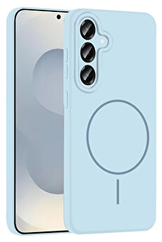Buti̇k Harmonyaura Samsung Galaxy S23 Fe Kılıf Jully Magsafe Kapak - Mavi̇
