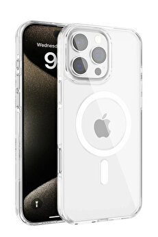 Buti̇k Harmonyaura İphone 16 Pro Max Gleam Pc Sert Magsafe Kılıf - Şeffaf