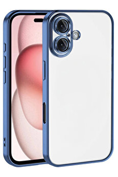 Buti̇k Apple İphone 17 Lensli̇ Si̇li̇kon - Açık Mavi̇-(5796)