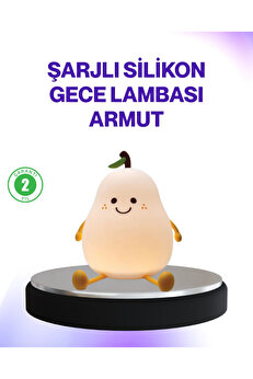 Buti̇k Şarjlı Armut Masa Lambası Renk Deği̇şti̇ren Led Gece Işığı