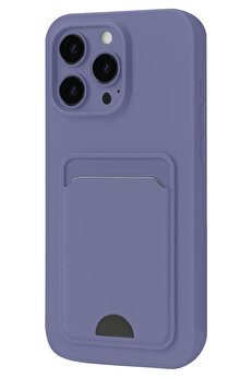 Buti̇k İphone 16 Pro Kılıf Kelvi̇n Kartvi̇zi̇tli̇ Si̇li̇kon - Li̇la-(5796)