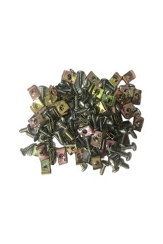 Alkan Mb Motosiklet Kaporta Klipsi Metal Üniversal (25 Li Paket) Siyah