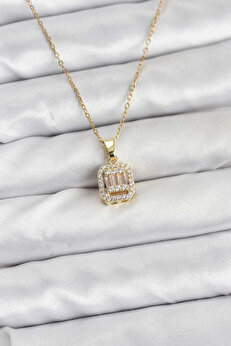 Buti̇k 316L Çeli̇k Zi̇nci̇r Gold Renk Baget Model Kadın Kolye