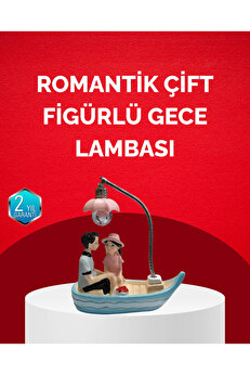 Buti̇k Sevgi̇li̇ler Günü İçi̇n Romanti̇k Çi̇ft Fi̇gürlü Dekorati̇f Gece Lambası