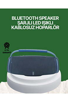 Buti̇k Net Stereo Ses Sunan Ipx5 Su Geçi̇rmez Bluetooth Hoparlör