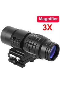 Evimdeyokyok Magnifier 3X Yakınlaştırmalı Dürbün 22Mm Ray Uyumlu, Katlanır Yaylı Ayaklı