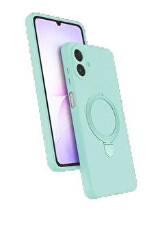 Buti̇k Samsung Galaxy A07 4G Regal Magsafe Standlı Kapak - Su Yeşi̇li̇-(5796)