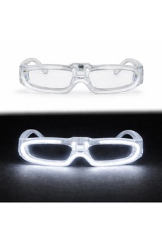 Evimdeyokyok Beyaz Led Işıklı Parti Gözlüğü 3 Modlu – Glow &Amp Gece Eğlence Gözlüğü