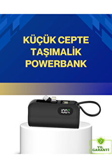 Buti̇k Led Göstergeli̇ 2000Mah Cep Ti̇pi̇ Hızlı Şarj Powerbank