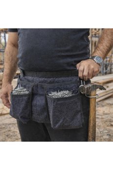Evimdeyokyok Kalın Ve Yumuşak Kot Dört Cepli Kot Keserlik Çivi Önlüğü