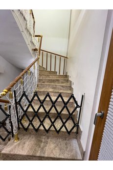 Rudu Akordiyon Çocuk Bebek Pet Merdiven Korkuluk Güvenlik Kapısı 40-140 Cm Arası Uzayabilen