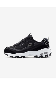 SKECHERS D'Lites Deri Logolu Süet Detaylı Kalın Taban Sneaker Ayakkabı Ayakkabı 150235 BKW