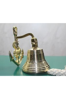 Evimdeyokyok Pirinç Duvara Asmalı Çapalı Çan 6098