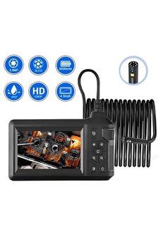 Evimdeyokyok Vtn-008 Ekranlı Çift Kameralı 10 Mt Sert Kablo Yılan Endoskop Kamera 8 Mm 4.3 Inc