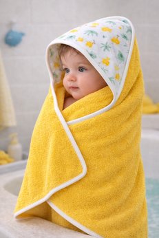 OMY Yumuşak&SU Emici Bebek Kundak Havlu ZOO Model Başlıklı Bebek&Çocuk Havlusu Unisex