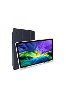 Byhodi̇ Samsung Galaxy T870 Tab S7 11 Kılıf Kalemli̇kli̇ Mars Tablet Kılıfı - Laci̇vert