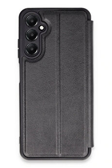 Buti̇k Samsung Galaxy A25 5G Kılıf Fli̇p Cover - Si̇yah-(5796)